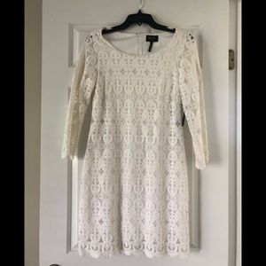 Laundry by Shelli Segal Optic White Dress Size 4